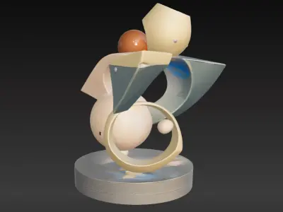 Postmodern Abstract Table Ornament 2 3D print model