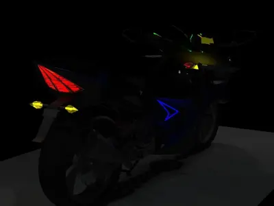 Super Spots Motor bike 3D model