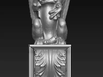 Corbel Decorative Dragon 4 3D model