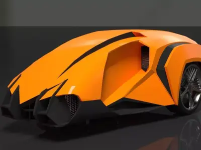 super car concept 3D model