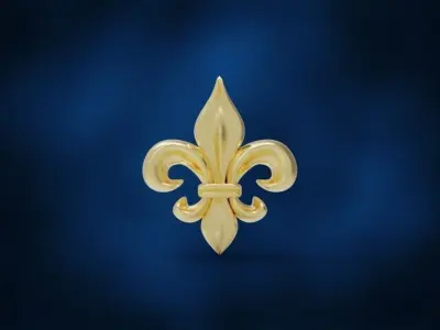 fleur de lis 3d model printable lms11 3D print model