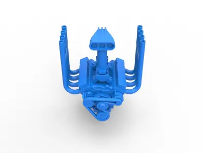 Engine V8 for Vintage Monster truck Scale 1 to 25 3D print model