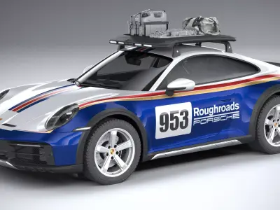 Porsche 911 Dakar 2023 3D model