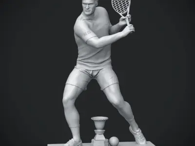 Roger Federer 3D Printable 3 3D print model