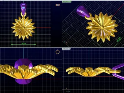 pendant 3D print model 8