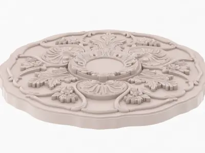 Classic Ceiling Medallion 04 3D model