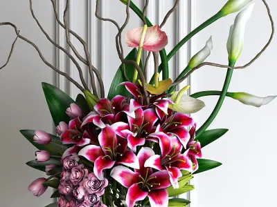 Flower arrangements 3D model