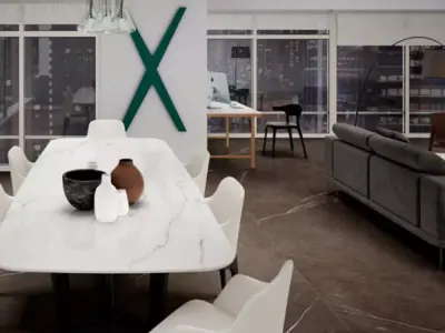 Seamless Statuario White Marble PBR Texture Texture