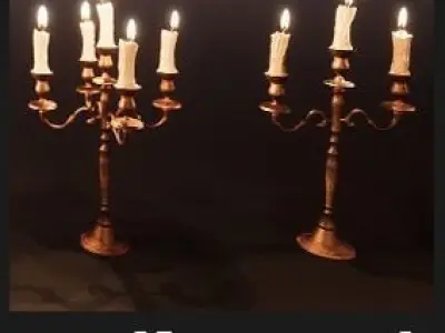 Candles Package  100 Variations Low-poly 3D model