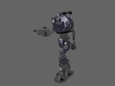 MiningRobot Free low-poly 3D model