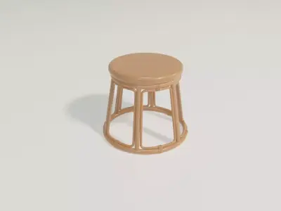 coffee table Bamboo 3D model