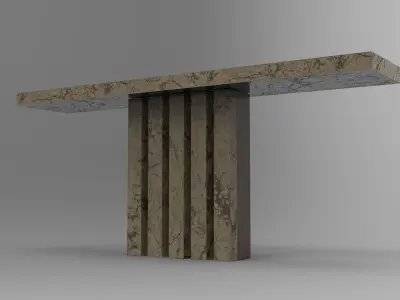 Osario Marble Table Low-poly 3D model