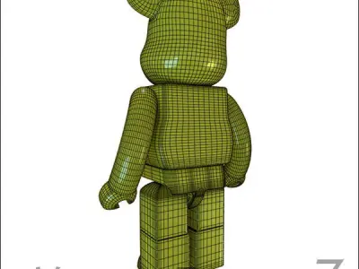 Yellow Bear Brick 3D model