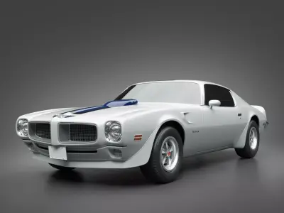 1972 Pontiac Firebird TransAm 3D model