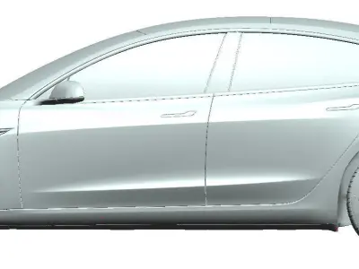 Tesla Model 3 2020 - Exterior Scan 3D model 3D model