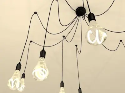 Pendant Chandelier Light Fixture 3D model