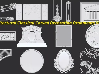 Ornaments classical decoration VOL 6-30 DESIGN 3D model