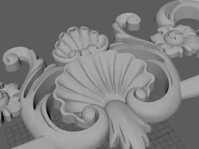 dekor ornament 3D model 2