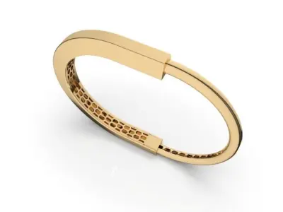 TIFFANY LOCK BANGLE 3D MODEL STL PRINTING 3D print model