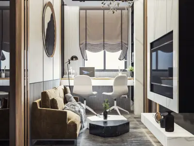 Luxury Office 3D model 3D model