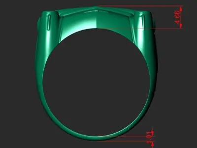 A SIGNET IN THE FORM OF A GAZ 21 CAR 3D print model