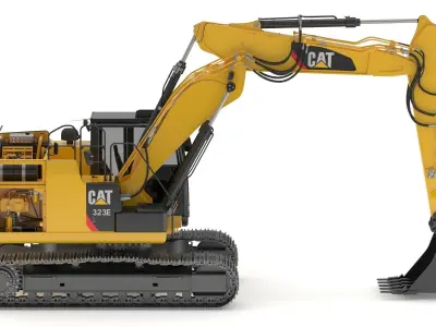 CAT 323 Tripple Arm 3D model