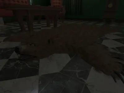 Vintage Victorian Living Room Pack With PBR Materials Low-poly 3D model