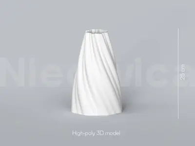 Vase Set STL Files for 3d Printing 3D Printable Vase Collection  3D print model
