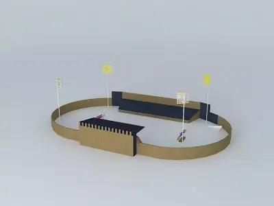 Prince Felipe Stadium. Caceres Free 3D model