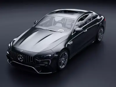 Mercedes GT63s Low-poly 3D model