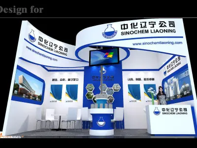 Booth - Area - 6X3-3DMAX2010-04 3D model