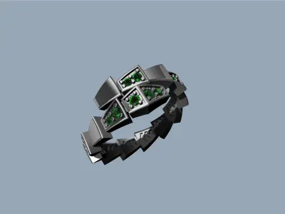 Bvlgari serpenti ring 3D print model
