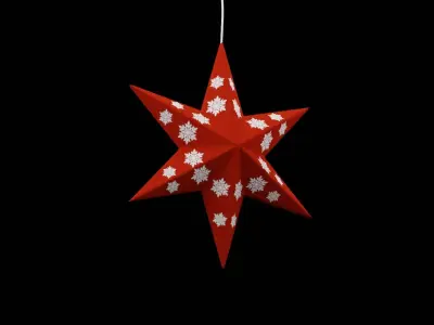 Christmas Star  Low-poly 3D model