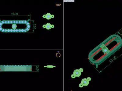 pave Move Uno pendant 3D print model