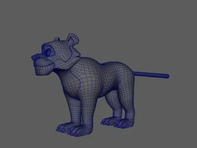 Shere Khan Mufasa - The Lion King Rigged 3D model