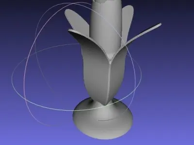 Banana Flower Vase  Free 3D print model