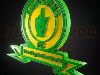 Mamelodi Sundowns logo - Cinematic - 3D print 3D model