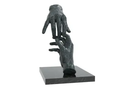 abstract sculpture Low-poly 3D model