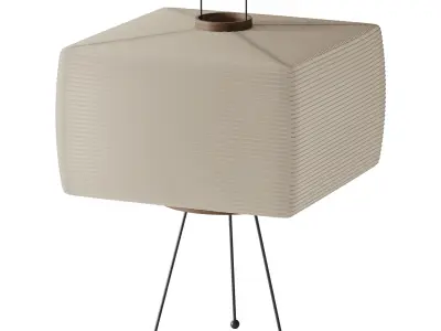 Japanese Floor Lamp 3D model