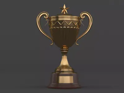 Trophy Cup 3D model 22