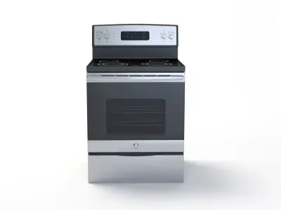 General Electric Free-Standing Electric Range JB645DKBB 3D model