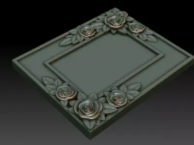 Decorative frame 9 3D print model