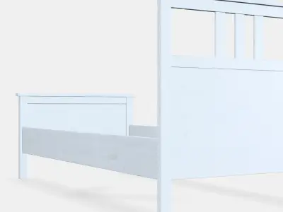 HEMNES Bed frame 3 3D model