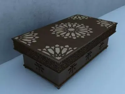 Traditional Moroccan Table 3D model