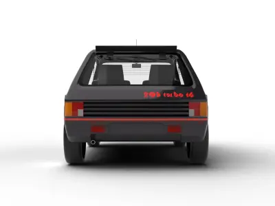 Peugeot 205 Turbo 16 1984 3d model 3D model
