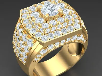 Luxury Men Rings Designs 6MR028 3D print model
