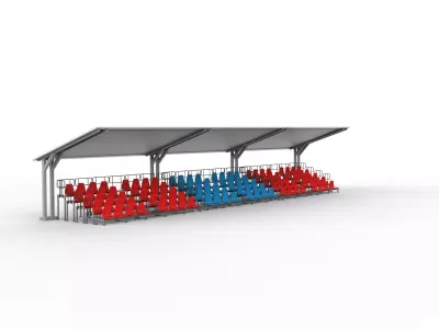 stadium bleacher 3D model