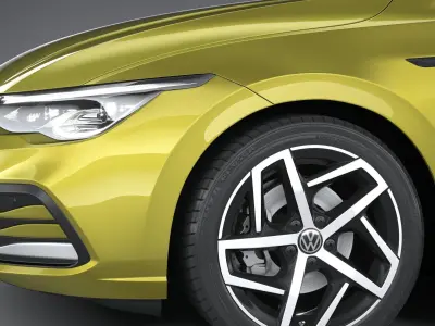 Volkswagen Golf Variant Basic 2021 3D model