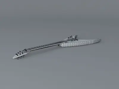 Jackson concept guitar Free 3D model