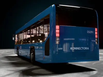 City Bus Kamaza 3D model